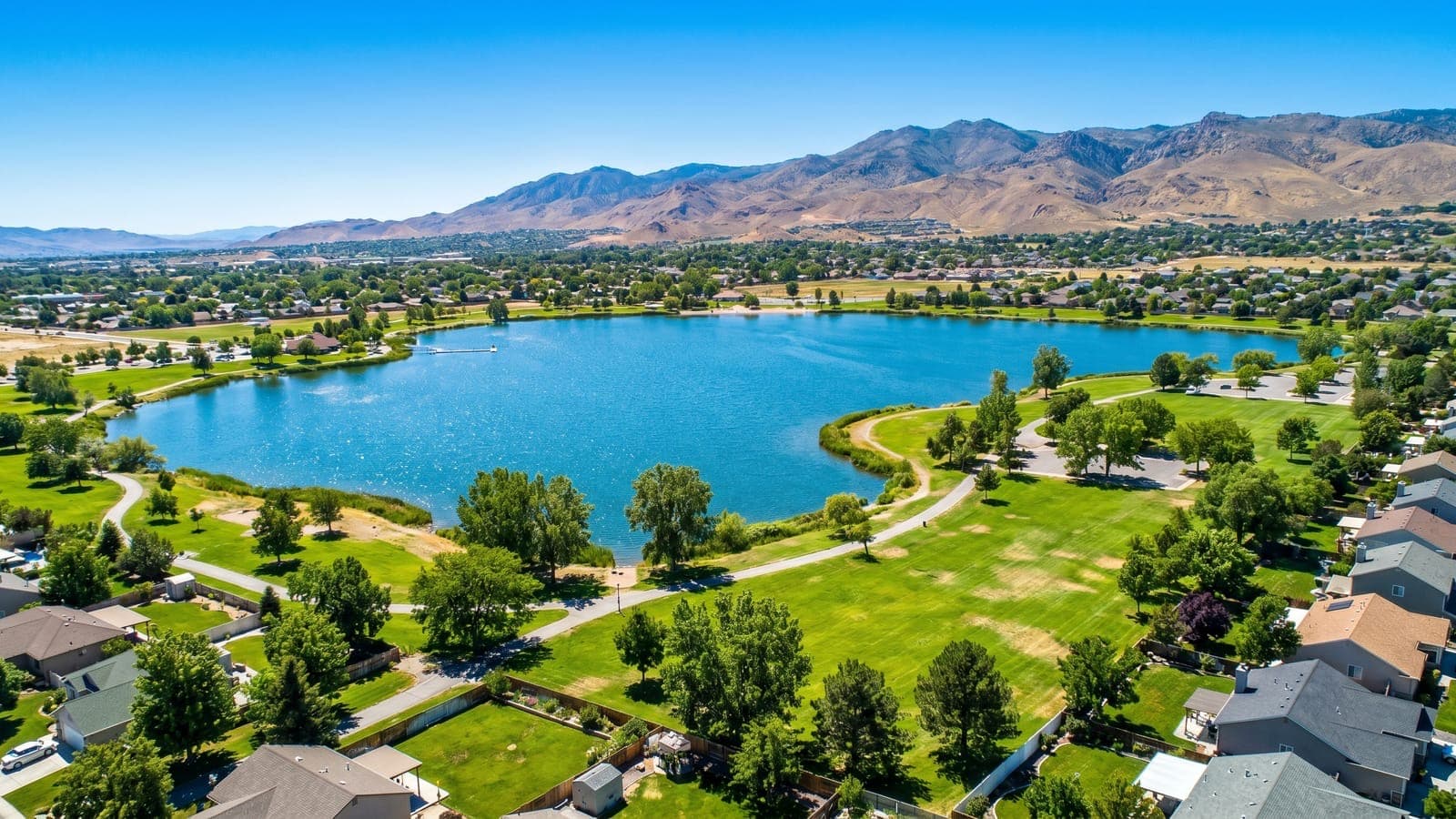 Del Webb Sierra Canyon 55+ active-adult community on the south slope of Peavine Mountain in West Sparks with Aspen Lodge clubhouse and mountain views